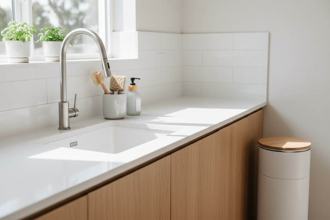 A Cleaner Kitchen Starts Here: Essential Kitchen Fixtures, Cleaning Tools, and Trash Solutions for a Healthier Home