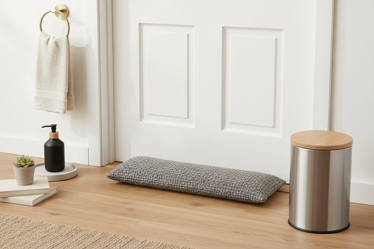 Draft Stoppers, Trash & Bathroom Fixtures: Practical Home Essentials for a Cleaner and More Comfortable Living Space