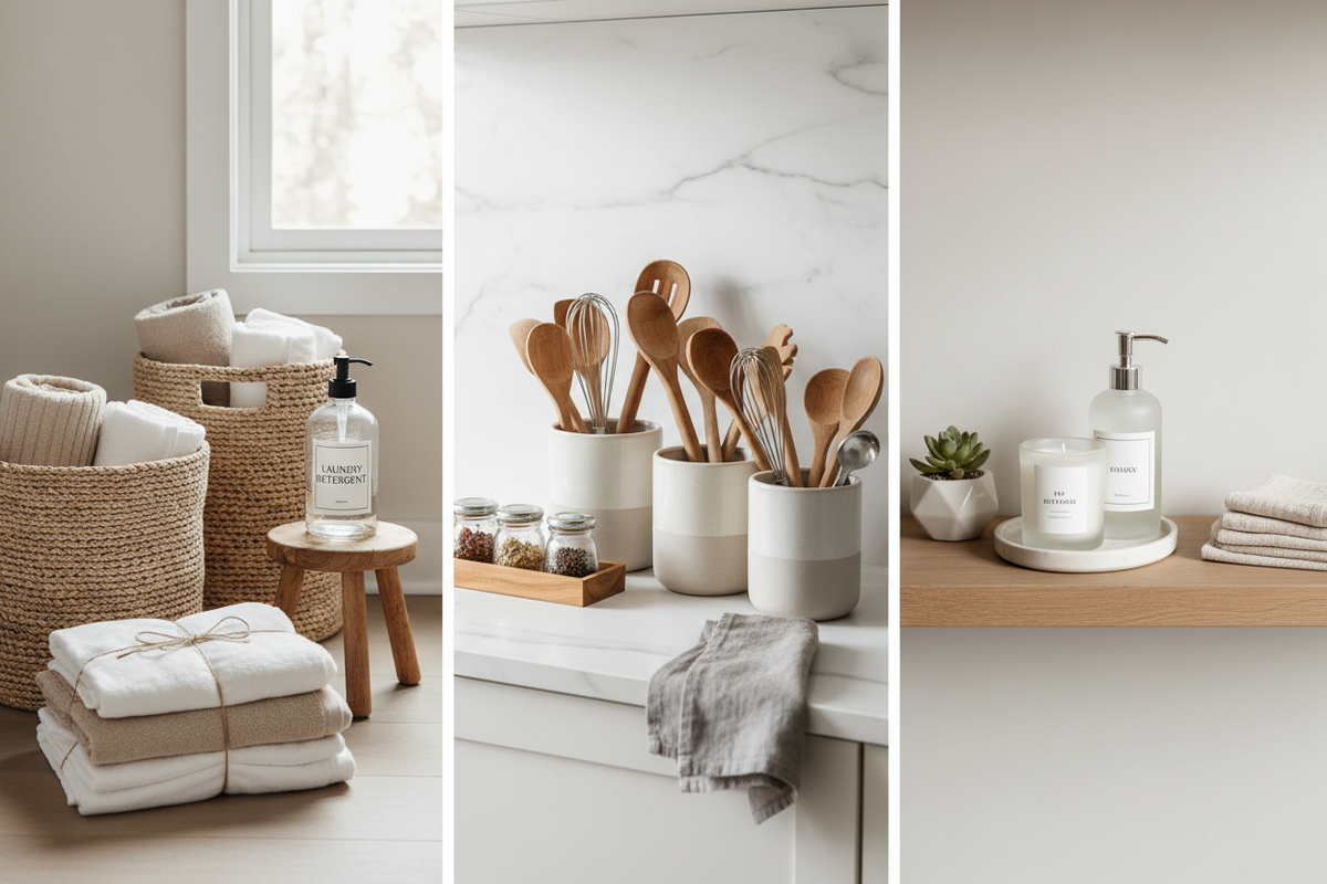Enhance Daily Living With Laundry Storage & Organization, Kitchen Utensils & Gadgets, and Bathroom Accessories