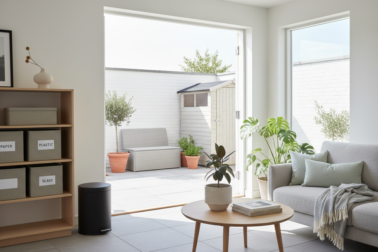 Fresh and Organized Living: Trash Solutions, Paper & Plastic Storage, and Outdoor Storage & Housing