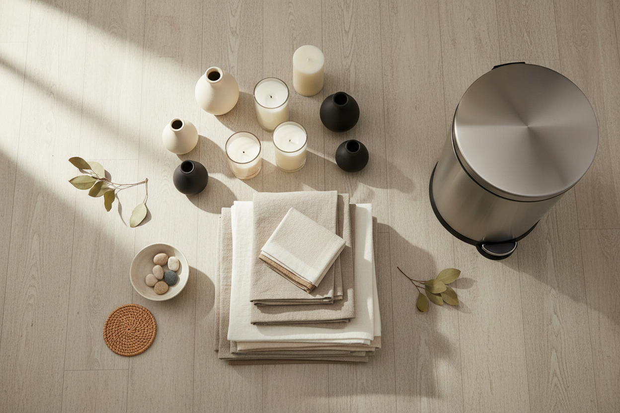 Home Décor Accents, Kitchen & Table Linens, and Trash Solutions: Everyday Upgrades That Make Every Room Better