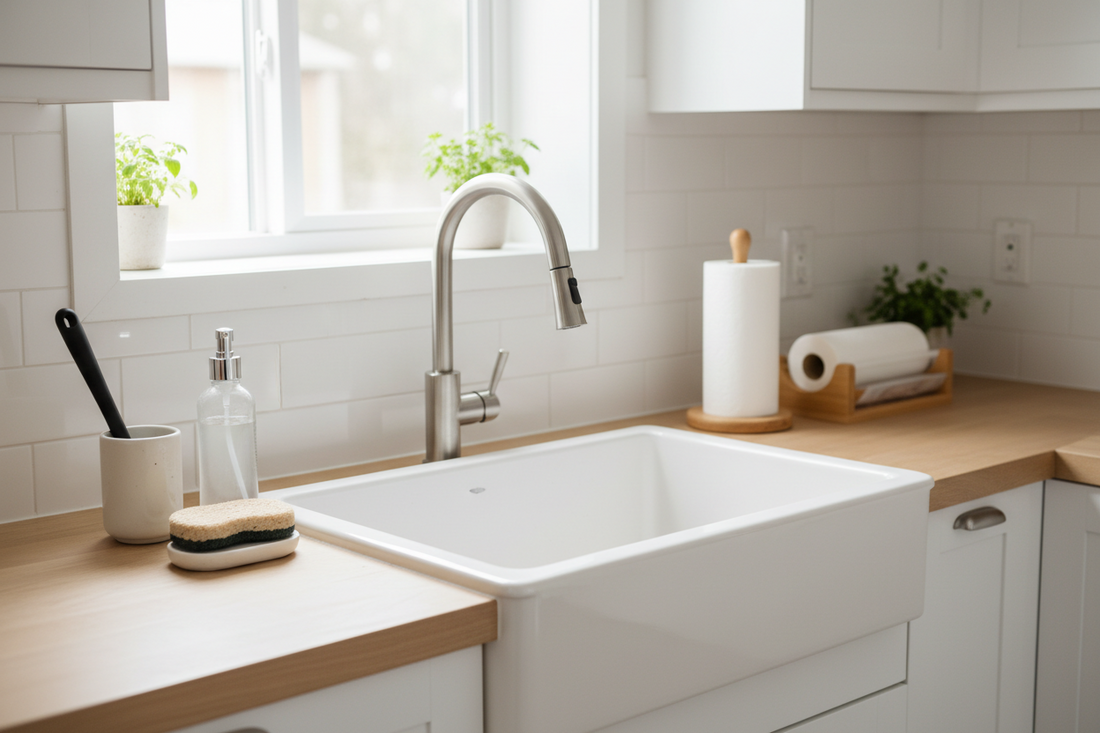 Keep Your Kitchen Spotless with Smart Cleaning Tools, Kitchen Fixtures, and Paper & Plastic Essentials