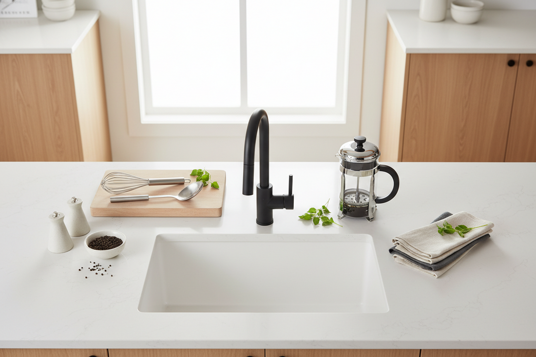 Modern Kitchen Efficiency: Kitchen Fixtures, Kitchen Utensils & Gadgets, and Kitchen & Table Linens