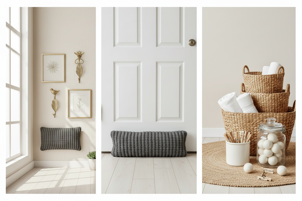 Picture Hangers, Draft Stoppers & Laundry Storage & Organization: Three Simple Upgrades That Make a Big Difference