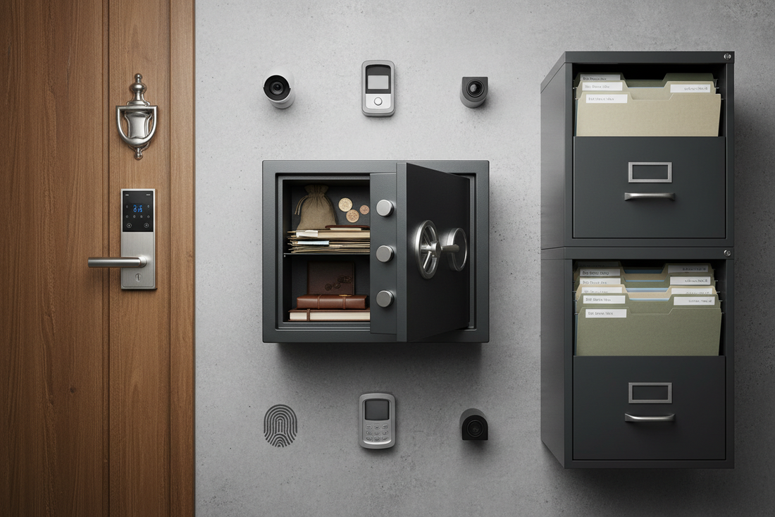Secure Home Infrastructure Design Using Safes & Safe Accessories, Door Hardware & Locks, and Filing Products