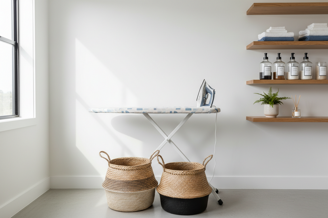 Smart Laundry Spaces: Ironing Board Covers, Laundry Storage & Organization, and Air Fresheners