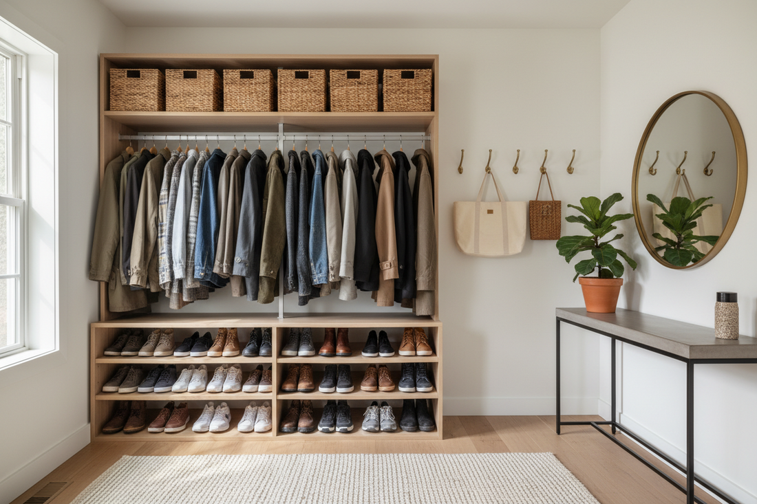 The Organized Entryway: Create a Clutter-Free Welcome with Smart Closet Storage, Stylish Home Décor & Storage Solutions