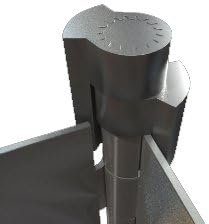 Nuk3y Door Saver 2 II Hinge Pin Stop Fits All 3"" to 4-1/2"" Residential Hinges - Image 3