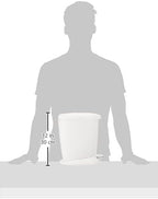 simplehuman 6 Liter / 1.6 Gallon Compact Plastic Round Bathroom Step Trash Can - Image 3