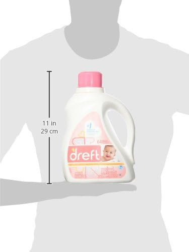 Dreft Stage 1: Newborn Hypoallergenic Liquid Baby Laundry Detergent, Natural - Image 8