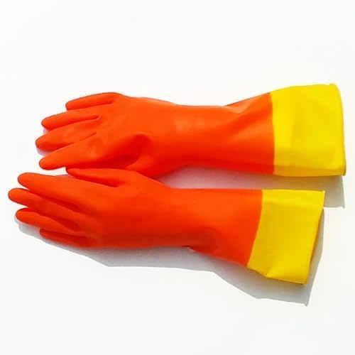 USE FUN Kitchen Rubber Gloves – 100% Natural Latex, Durable Non-Slip Waterproof - Image 2