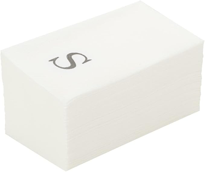 Luxenap 15.8 X 7.9 Inch Linen-Feel Guest Towels, 2000 Lettered Hand Towels by Restaurantware