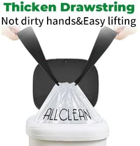 ALLCLEAN Small Trash Bags 4 Gallon - Image 3
