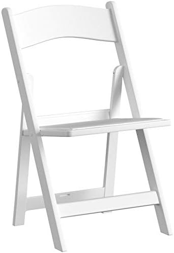 Flash Furniture Hercules Series Folding Chairs for Weddings and Formal Events, Stackable Commercial Event Seats with 1,000-lb. Static Weight Capacity, Set of 2, White - Image 5