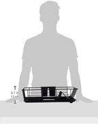 Sweet Home Collection Metal, Dish Drainer Drain Board and Utensil Holder Simple - Image 7