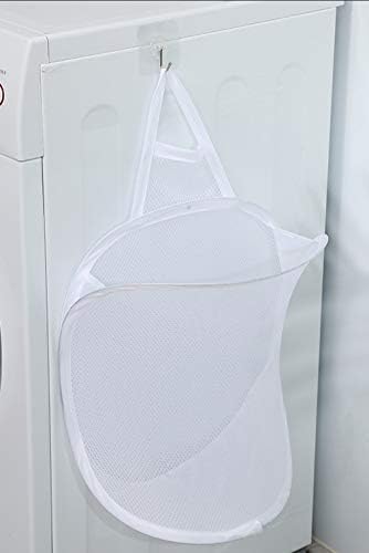 Small Mesh Hanging Laundry Hamper Basket, Mesh Hamper, Wall Dirty Clothes basket - Image 3