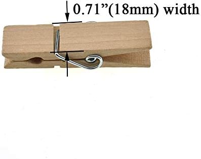 HAHIYO Wooden Clothes Pins Clothespins Extra Wide Do NOT Fall Apart 2.83 inches - Image 3