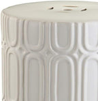 Safavieh Melody Glazed Ceramic Decorative Garden Stool, Cream - Image 2