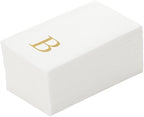 Luxenap 15.8 X 7.9 Inch Linen-Feel Guest Towels, 50 Lettered Hand Towels by Restaurantware