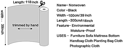 W 39inch by L 118inch Upholstery Cambric Dust Cover Fabric Replacement - Image 4