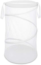 Whitmor 15-Inch Collapsible Hamper White - Image 4