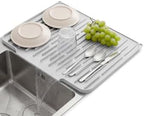Silicone Dish Drying Mat for Kitchen Counter, Foldable & Heat Resistant Drying by TCULOSD
