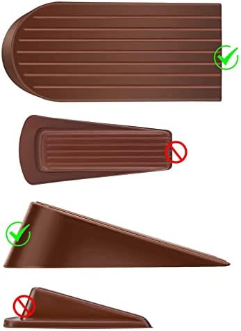 Door Stopper 2 Packs Heavy Duty Wedge Rubber Door Stop Works on All Floor - Image 6