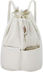 100% Breathable Cotton Canvas Laundry Backpack Bags by iwillCREATEPRO