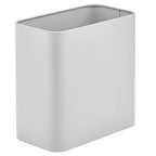 mDesign Small Metal 2.4 Gallon Trash Can Wastebasket Garbage Bin by mDesign