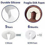 Door Pinch Guard and Door Slam Stopper, Durable Silicone Door Finger Pinch Guard - Image 2