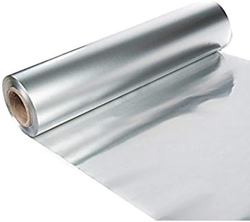12" X 1000' Aluminum Foil Roll wtih Black Nitirle Gloves Combo Pack - Image 2