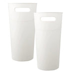 Small Trash Can Plastic Bathroom Wastebasket 3.2 Gallon Slim Garbage Container - Image 5