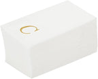 Luxenap 15.8 X 7.9 Inch Linen-Feel Guest Towels, 50 Lettered Hand Towels by Restaurantware