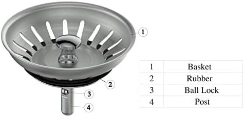KANARY Stainless Steel Kitchen Sink Strainer Basket-Replacement - Image 4
