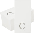 Luxenap 15.8 X 7.9 Inch Linen-Feel Guest Towels, 50 Lettered Hand Towels - Image 2