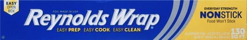 Reynolds Wrap Non Stick Aluminum Foil, Nonstick Aluminum Foil Roll, Prevents - Image 2