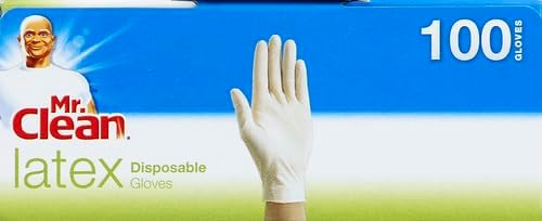 Mr Clean Latex Gloves Disposable Single Use Lightly Powdered Non-Sterile - Image 8