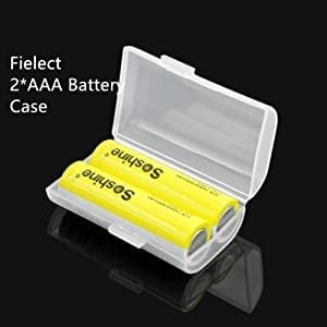 Fielect 8 x 18650 Battery Storage Case Holder Organizer Box Transparent - Image 8