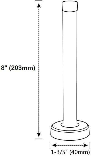 Door Stopper 8 Inch Extra Long Door Stop Wall Mounted - Image 2