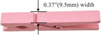 HAHIYO Pink Wooden Clothes Pins Clothespins Small Aviod Fall Apart 2.87 Inches - Image 3
