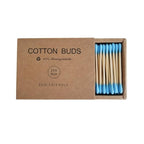 Color Premium Cotton Swabs Natural Cotton Buds Biodegradable Organic Double Tips by FANPOIBeauty