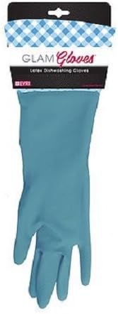 HIC Harold Import Co. Glam Latex Dishwashing Gloves 57524-HIC - Image 5