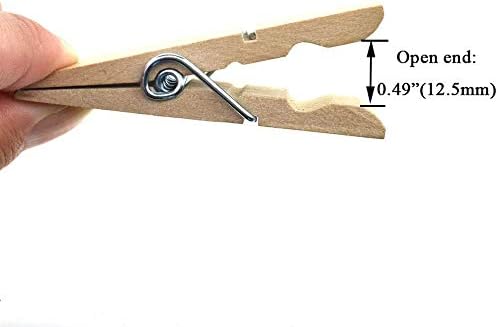 HAHIYO Wooden Clothes Pins Clothespins Extra Wide Do NOT Fall Apart 2.83 inches - Image 4