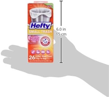 Hefty Small Garbage Bags, Flap Tie, Tropical Paradise Scent, 4 Gallon - Image 8