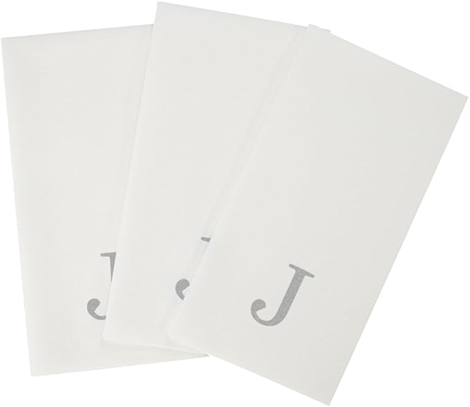 Luxenap 15.8 X 7.9 Inch Linen-Feel Guest Towels, 50 Lettered Hand Towels - Image 12