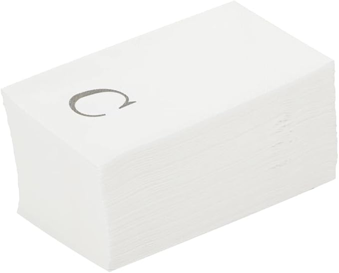 Luxenap 15.8 X 7.9 Inch Linen-Feel Guest Towels, 2000 Lettered Hand Towels by Restaurantware