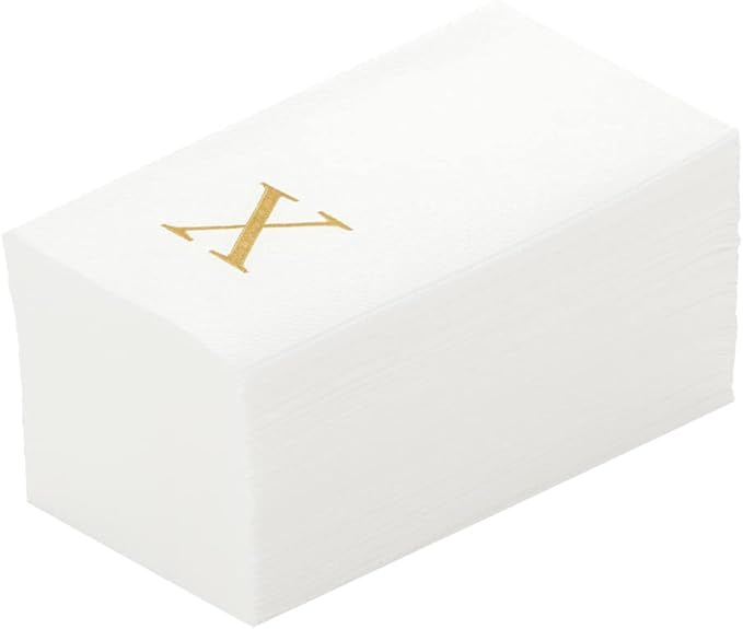 Luxenap 15.8 X 7.9 Inch Linen-Feel Guest Towels, 2000 Lettered Hand Towels by Restaurantware