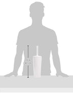 Amazon Basics Toilet Brush and Holder Set, Heavy-Duty Bristle Scrub Brushes - Image 4