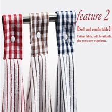 2 Pcs Kitchen Cotton Classical Striped Towel/Absorbent Towel/Hanging Towel/Hand - Image 6