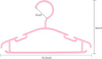 GoodtoU Pink Baby Hangers, 60 Pack Kids Clothes Hangers - Image 3